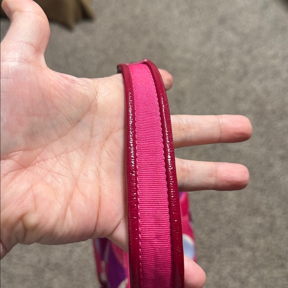 Coach Pink & Magenta Poppy Shoulder Bag with Match Wallet - Picture 5 of 12